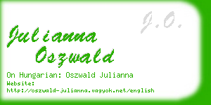julianna oszwald business card